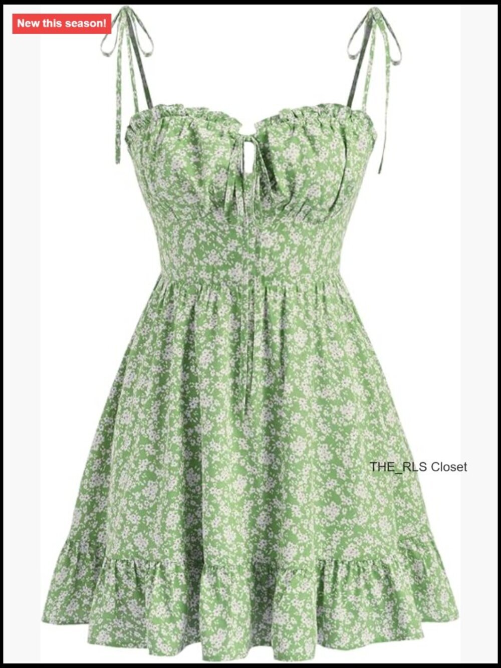 Floral Spaghetti Strap Sundress Casual Boho Summer Dress